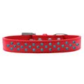 Unconditional Love Sprinkles Southwest Turquoise Pearls Dog CollarRed Size 14 UN796153
